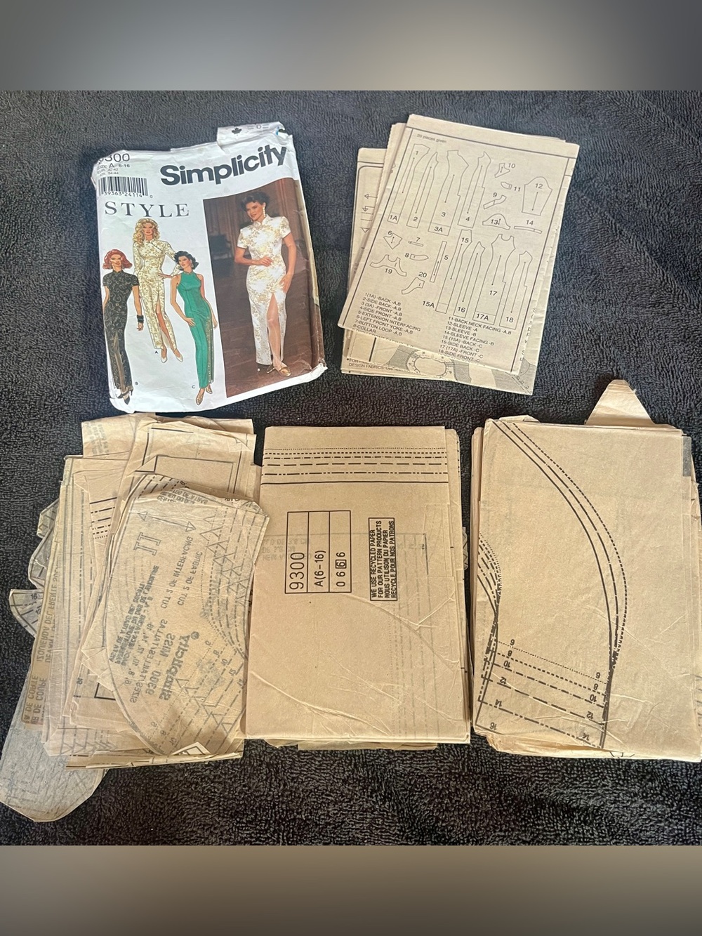Simplicity 9300 Sewing Pattern Evening Dresses
